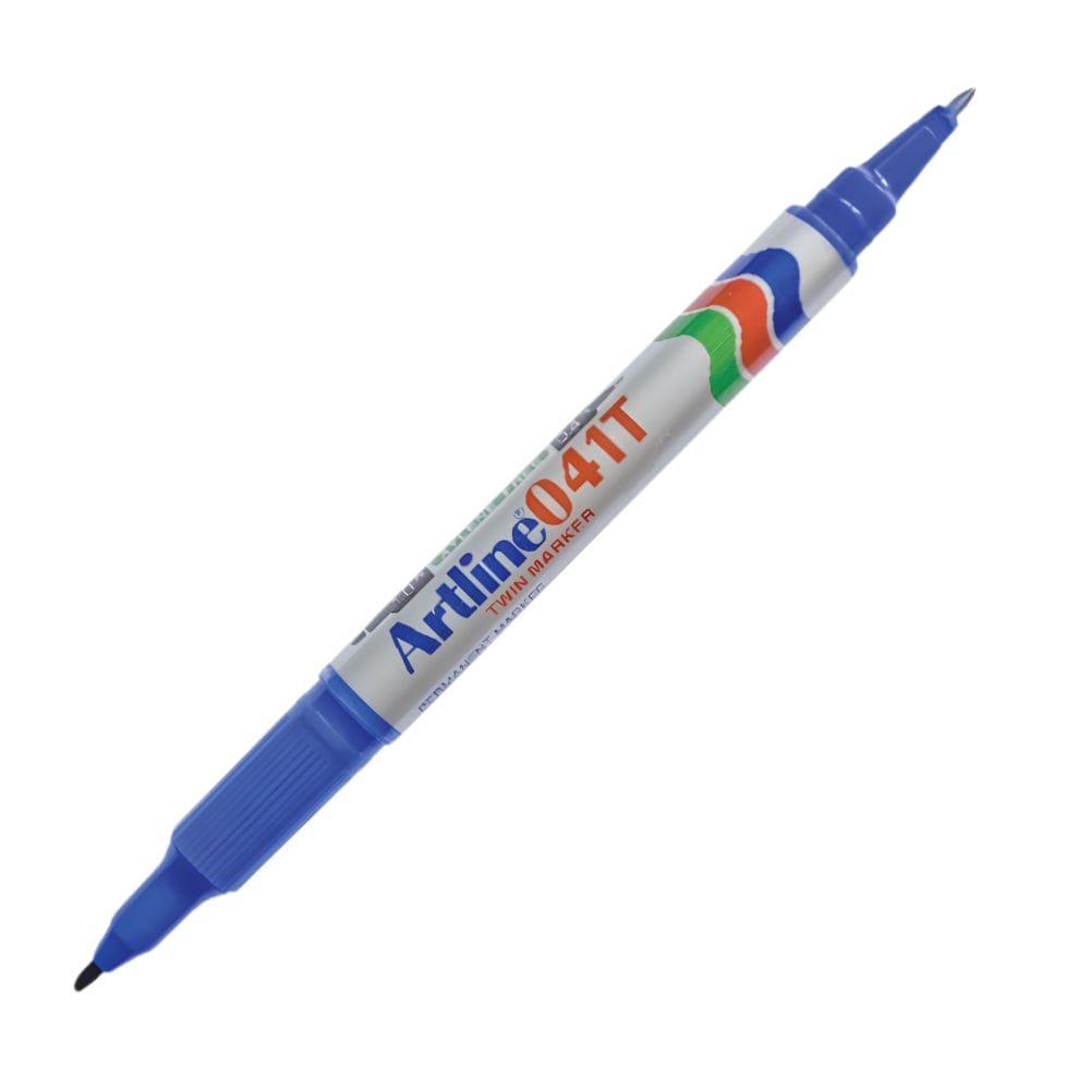 ปากกาเคมี ARTLINE EK-041T หัวปากกา 2 หัว ขนาด 0.4 - 0.1 มม. สีน้ำเงิน_0